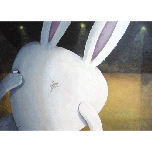 Shy rabbit